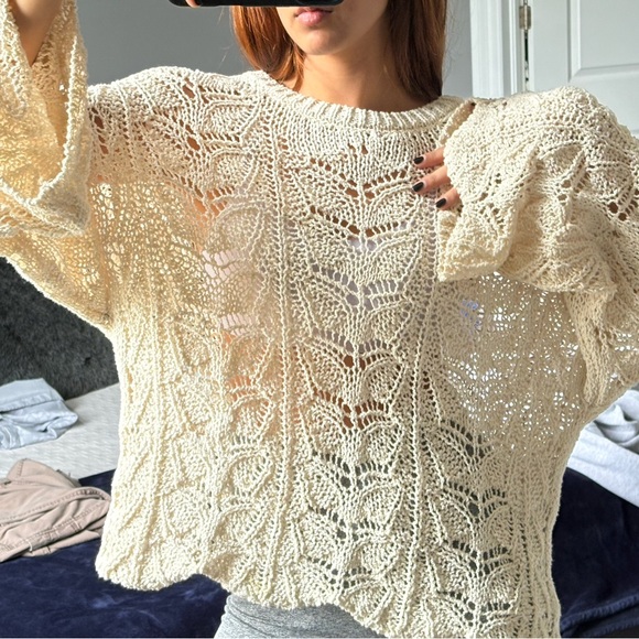 Cream Knit Sweater - Picture 2 of 2